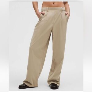 lululemon athletica Daydrift Wide-Leg Trousers in Sheer Oak - Tan - dark Beige